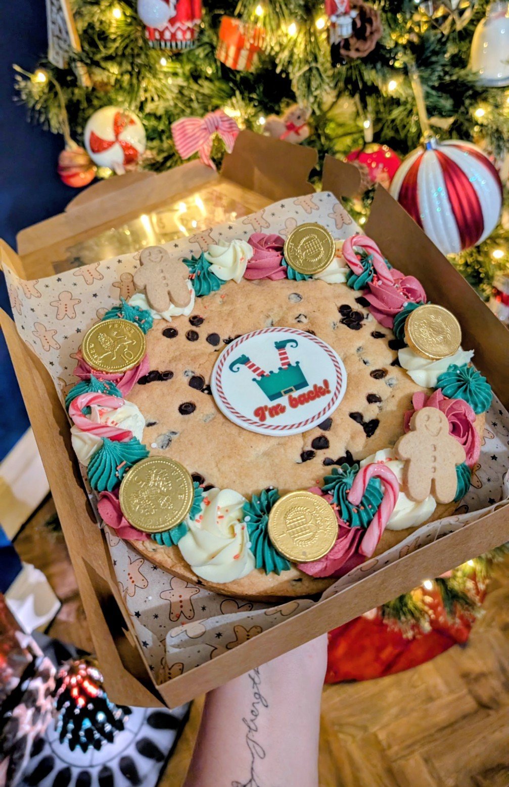 Elf Is Back Giant Cookie - Image 2