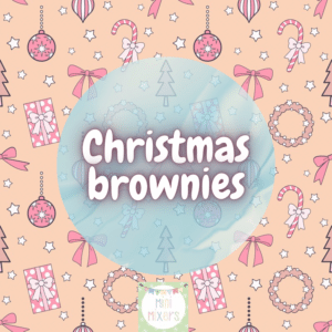 Christmas brownie tray
