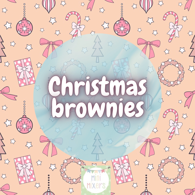 Christmas brownie tray