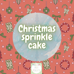 Christmas sprinkle cake